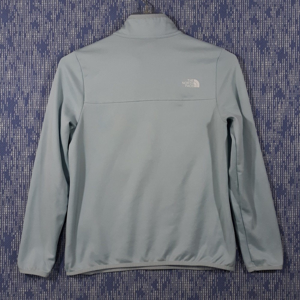 The North Face Sweater Womens Medium Light Blue Outdoor 1/2 Zip Pullover - Picture 2 of 8